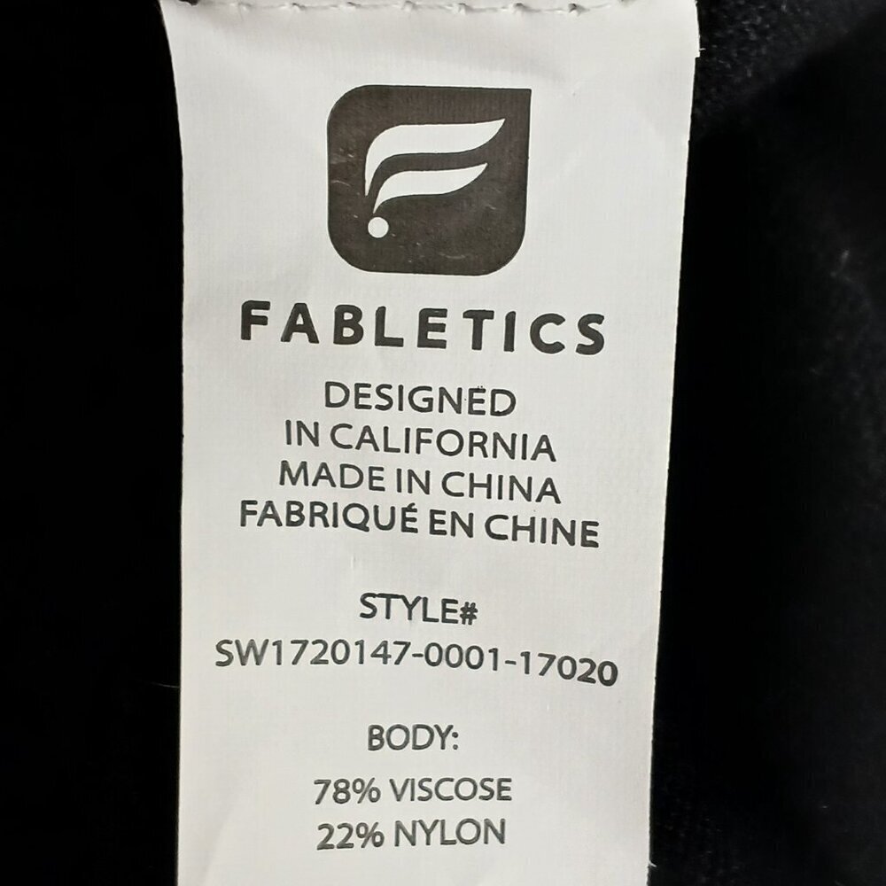 WOMENS FABLETICS BLACK SWEATER, BACKLESS, LONG SLEEVE, SIZE XS - Picture 5 of 8